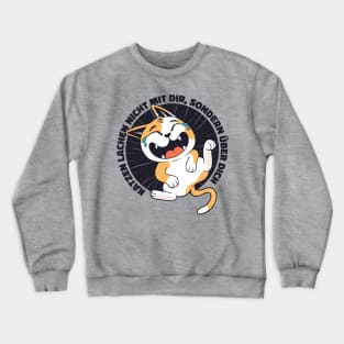 Laughing Cat Crewneck Sweatshirt